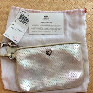 Coach wristlet sequined